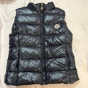 100% AUTHENTIC YOUTH DARK NAVY BLUE MONCLER VEST